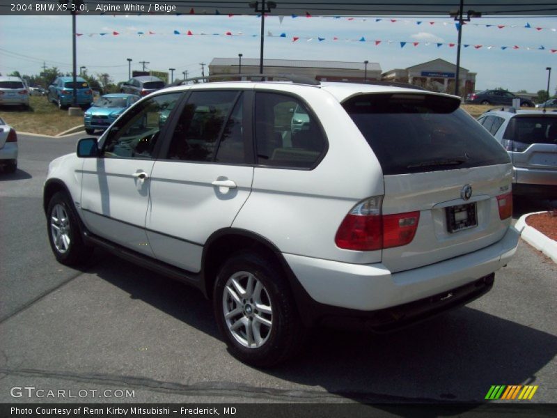 Alpine White / Beige 2004 BMW X5 3.0i