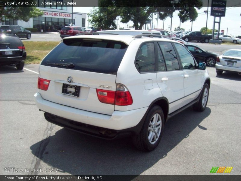 Alpine White / Beige 2004 BMW X5 3.0i