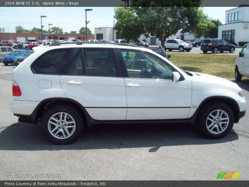 Alpine White / Beige 2004 BMW X5 3.0i
