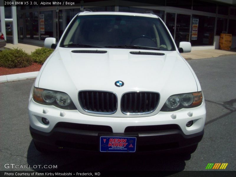 Alpine White / Beige 2004 BMW X5 3.0i