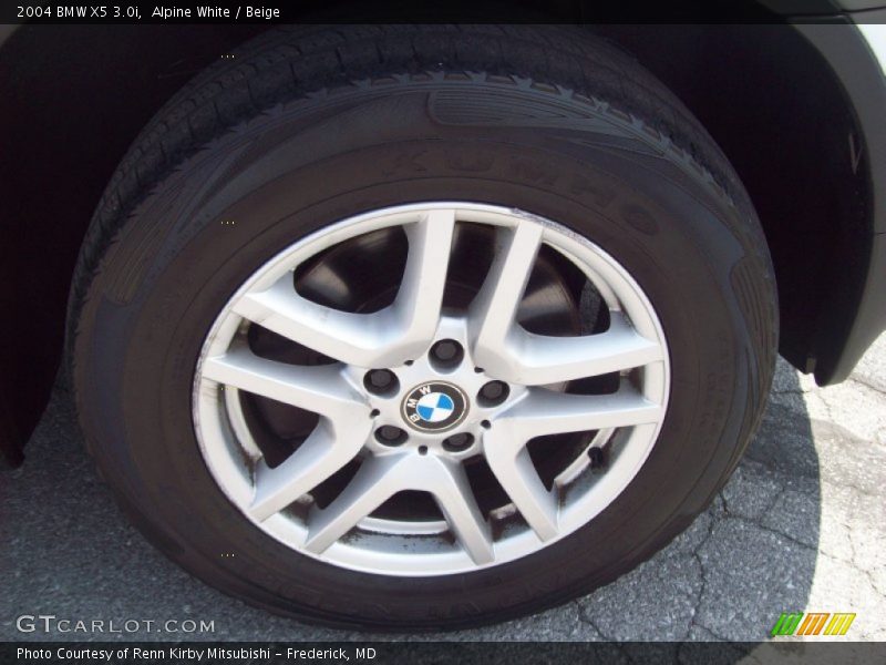 Alpine White / Beige 2004 BMW X5 3.0i