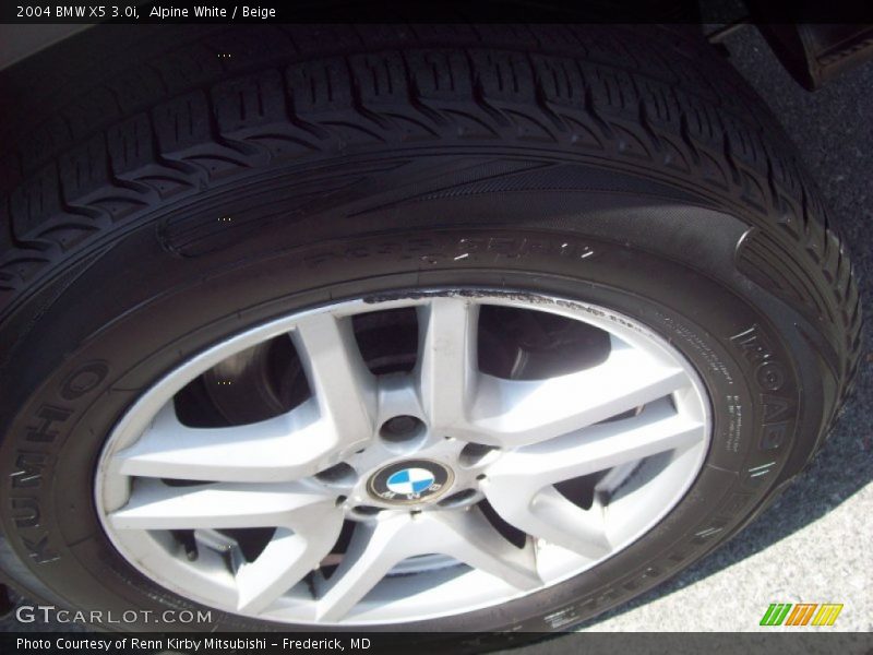 Alpine White / Beige 2004 BMW X5 3.0i