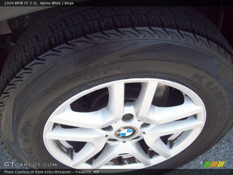 Alpine White / Beige 2004 BMW X5 3.0i