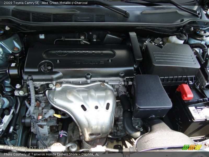 Aloe Green Metallic / Charcoal 2009 Toyota Camry SE