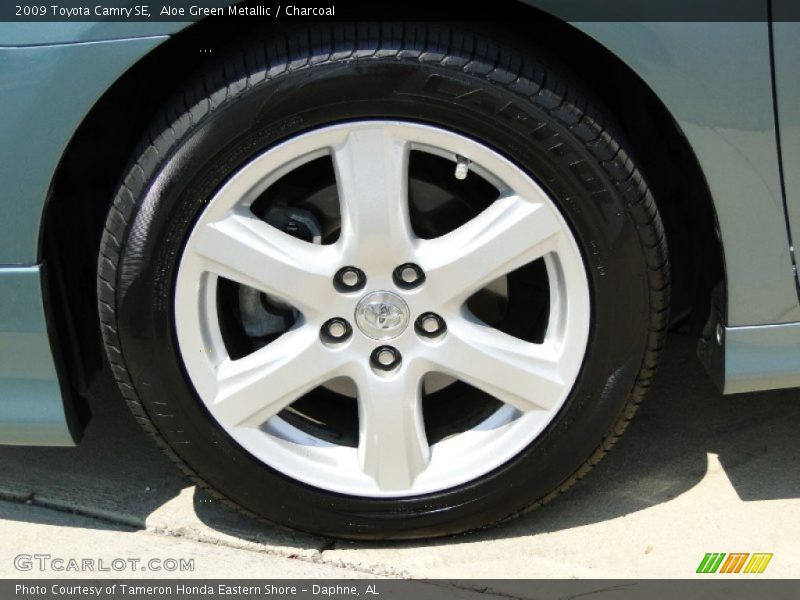 Aloe Green Metallic / Charcoal 2009 Toyota Camry SE