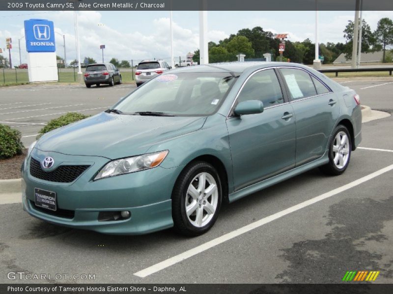 Aloe Green Metallic / Charcoal 2009 Toyota Camry SE