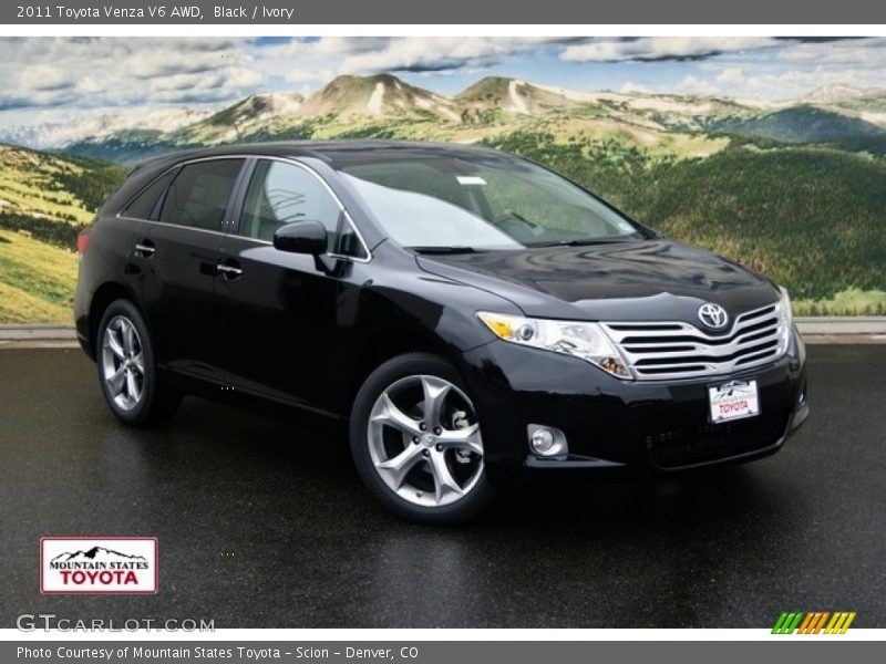 Black / Ivory 2011 Toyota Venza V6 AWD