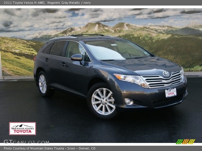 Magnetic Gray Metallic / Ivory 2011 Toyota Venza I4 AWD