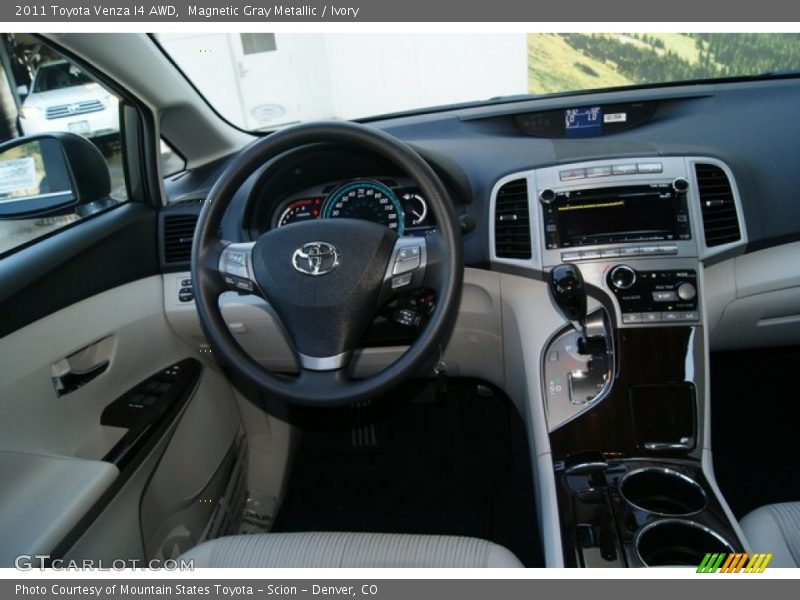 Magnetic Gray Metallic / Ivory 2011 Toyota Venza I4 AWD