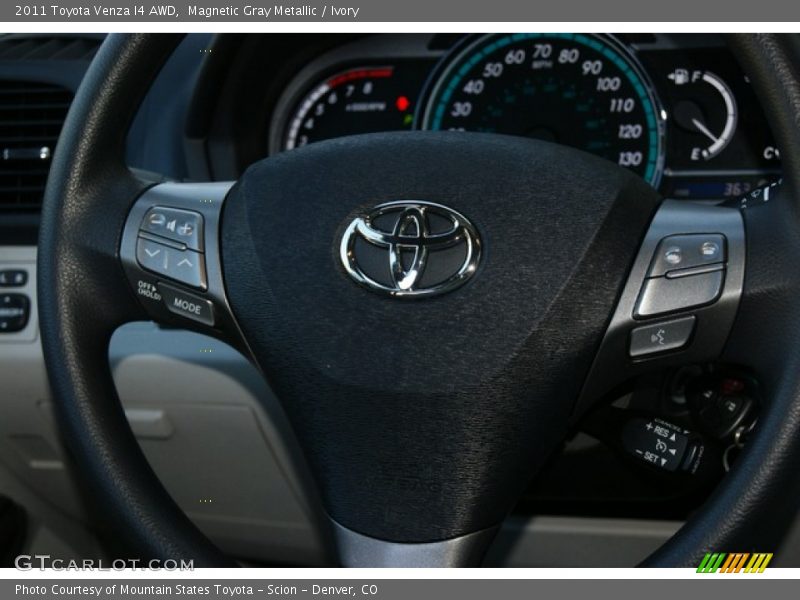 Magnetic Gray Metallic / Ivory 2011 Toyota Venza I4 AWD