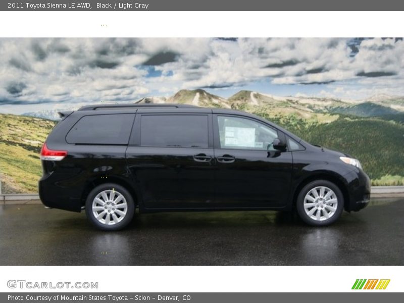 Black / Light Gray 2011 Toyota Sienna LE AWD