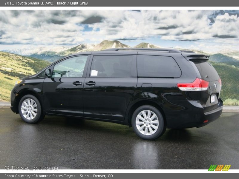 Black / Light Gray 2011 Toyota Sienna LE AWD