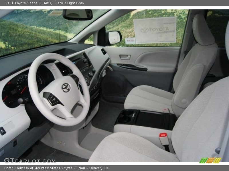 Black / Light Gray 2011 Toyota Sienna LE AWD
