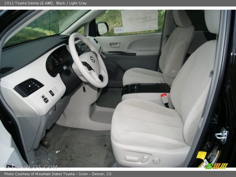 Black / Light Gray 2011 Toyota Sienna LE AWD