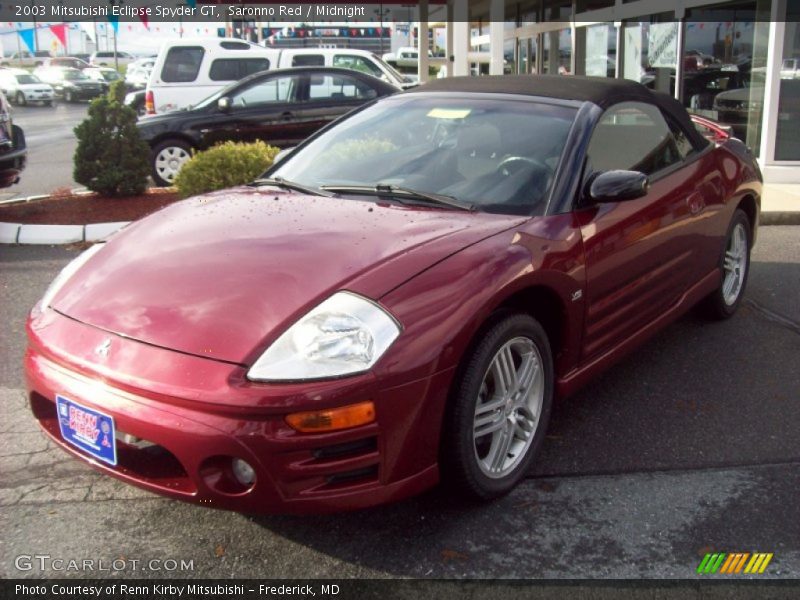 Saronno Red / Midnight 2003 Mitsubishi Eclipse Spyder GT