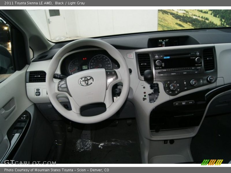 Black / Light Gray 2011 Toyota Sienna LE AWD
