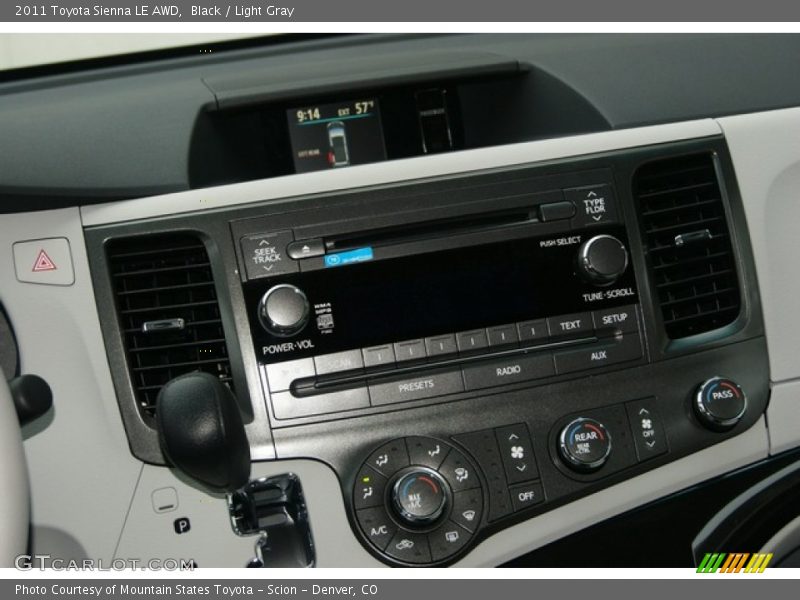 Black / Light Gray 2011 Toyota Sienna LE AWD