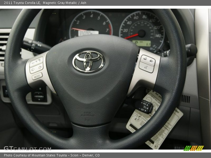 Magnetic Gray Metallic / Ash 2011 Toyota Corolla LE