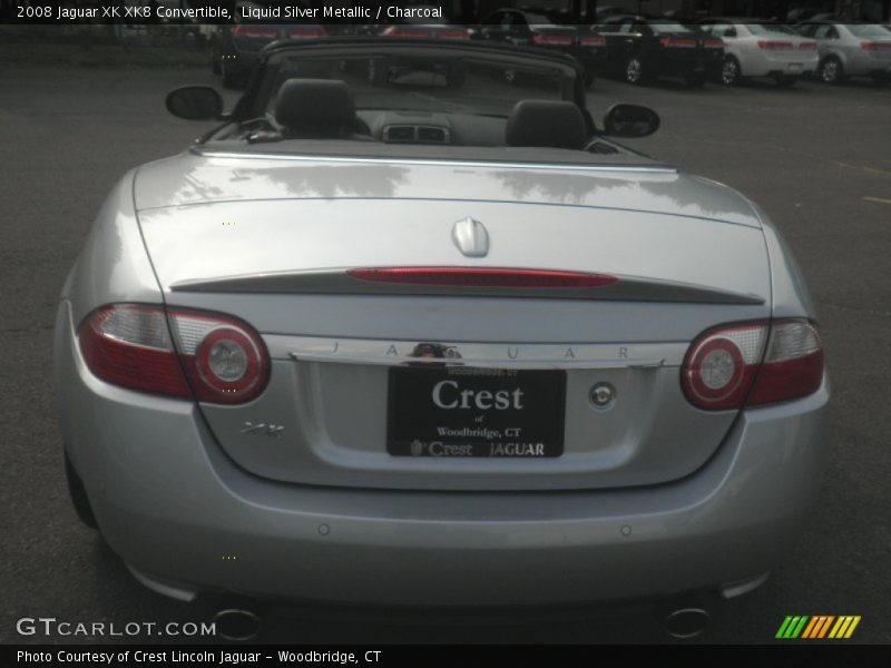 Liquid Silver Metallic / Charcoal 2008 Jaguar XK XK8 Convertible