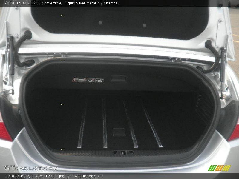 Liquid Silver Metallic / Charcoal 2008 Jaguar XK XK8 Convertible