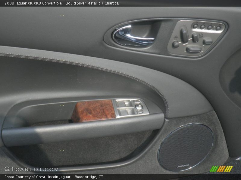Liquid Silver Metallic / Charcoal 2008 Jaguar XK XK8 Convertible