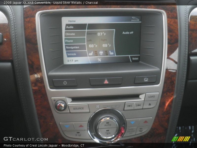 Liquid Silver Metallic / Charcoal 2008 Jaguar XK XK8 Convertible