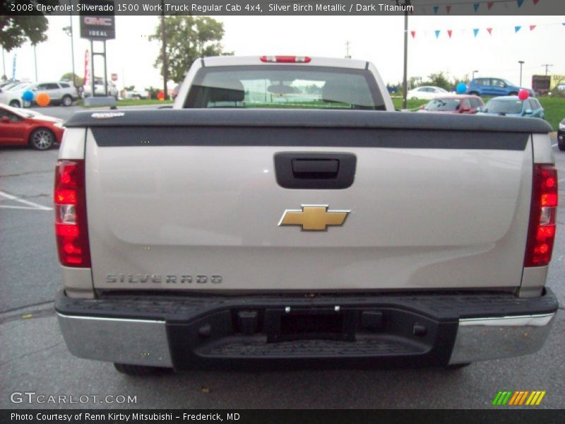 Silver Birch Metallic / Dark Titanium 2008 Chevrolet Silverado 1500 Work Truck Regular Cab 4x4