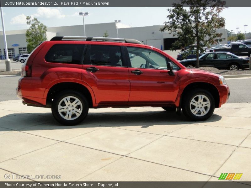 Rave Red / Medium Brown 2008 Mitsubishi Endeavor LS