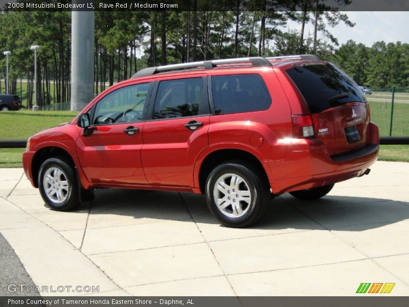 Rave Red / Medium Brown 2008 Mitsubishi Endeavor LS
