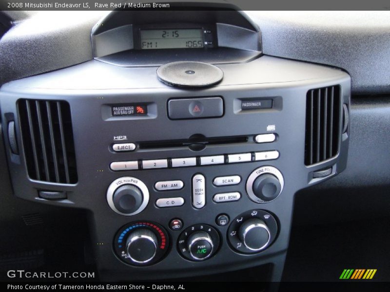 Controls of 2008 Endeavor LS