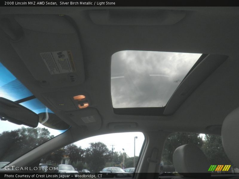 Silver Birch Metallic / Light Stone 2008 Lincoln MKZ AWD Sedan
