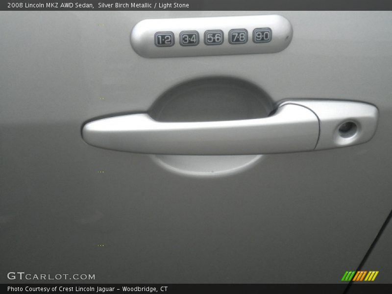 Silver Birch Metallic / Light Stone 2008 Lincoln MKZ AWD Sedan