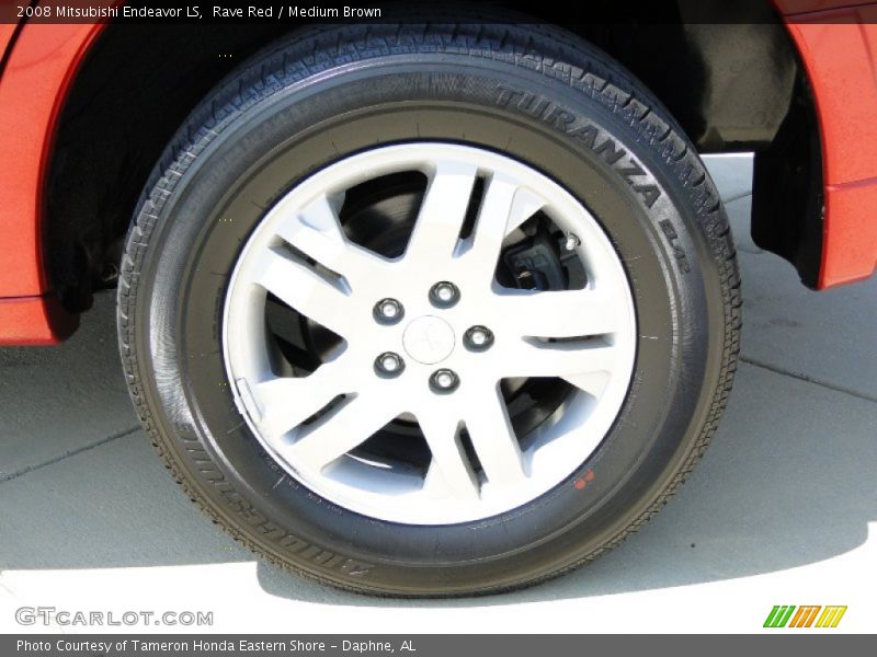Rave Red / Medium Brown 2008 Mitsubishi Endeavor LS