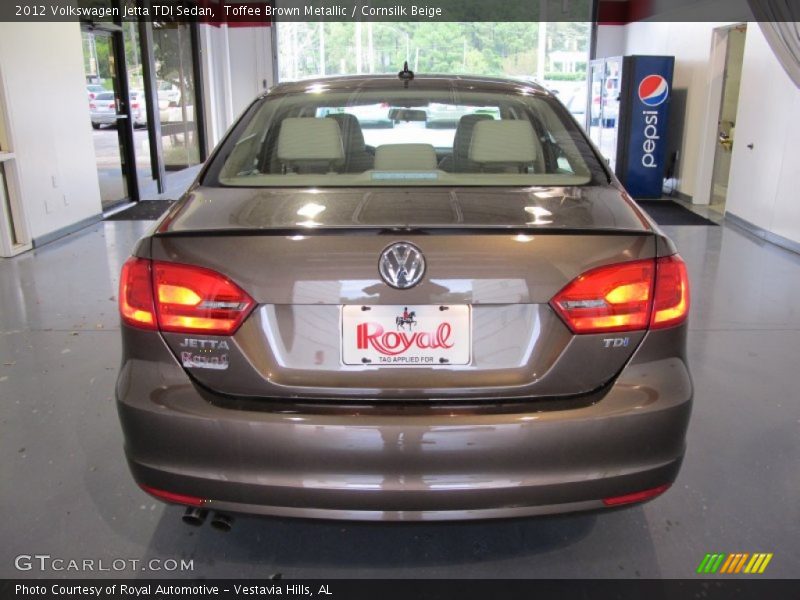 Toffee Brown Metallic / Cornsilk Beige 2012 Volkswagen Jetta TDI Sedan