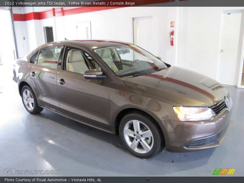 Toffee Brown Metallic / Cornsilk Beige 2012 Volkswagen Jetta TDI Sedan
