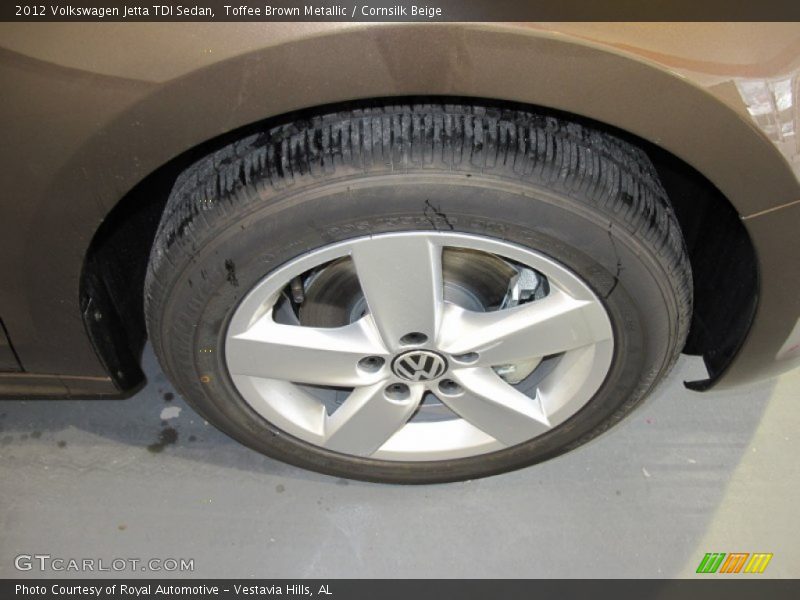 Toffee Brown Metallic / Cornsilk Beige 2012 Volkswagen Jetta TDI Sedan