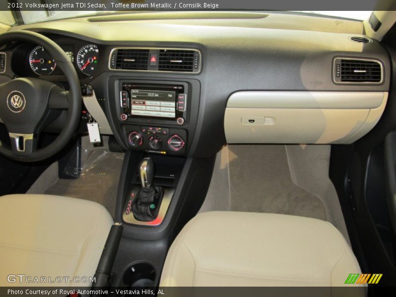 Toffee Brown Metallic / Cornsilk Beige 2012 Volkswagen Jetta TDI Sedan