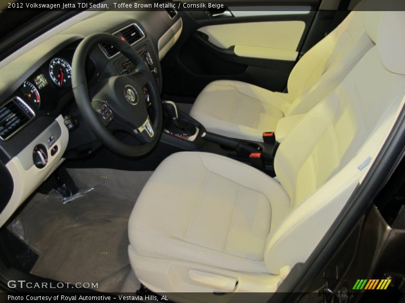 Toffee Brown Metallic / Cornsilk Beige 2012 Volkswagen Jetta TDI Sedan