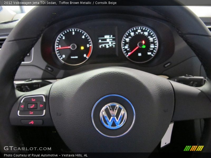 Toffee Brown Metallic / Cornsilk Beige 2012 Volkswagen Jetta TDI Sedan