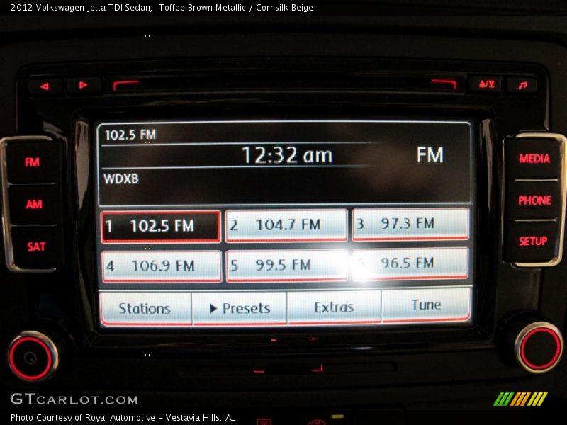 Toffee Brown Metallic / Cornsilk Beige 2012 Volkswagen Jetta TDI Sedan