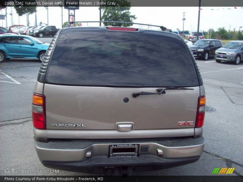 Pewter Metallic / Stone Gray 2003 GMC Yukon XL Denali AWD
