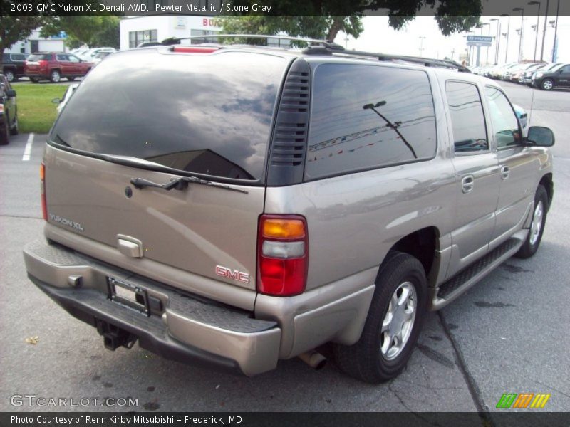 Pewter Metallic / Stone Gray 2003 GMC Yukon XL Denali AWD