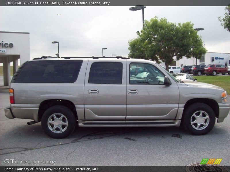 Pewter Metallic / Stone Gray 2003 GMC Yukon XL Denali AWD