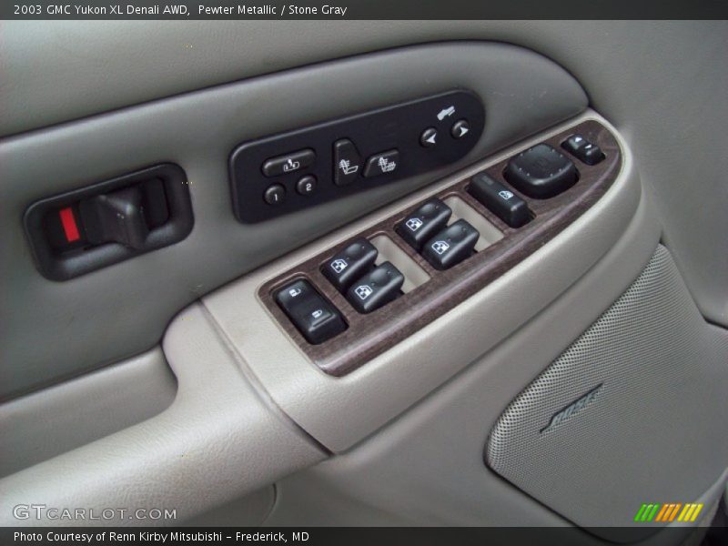 Pewter Metallic / Stone Gray 2003 GMC Yukon XL Denali AWD