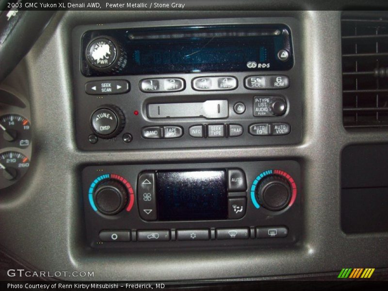 Pewter Metallic / Stone Gray 2003 GMC Yukon XL Denali AWD