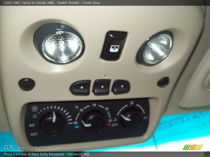 Pewter Metallic / Stone Gray 2003 GMC Yukon XL Denali AWD
