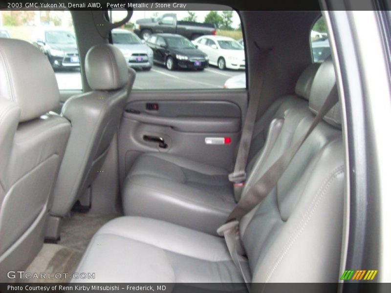 Pewter Metallic / Stone Gray 2003 GMC Yukon XL Denali AWD