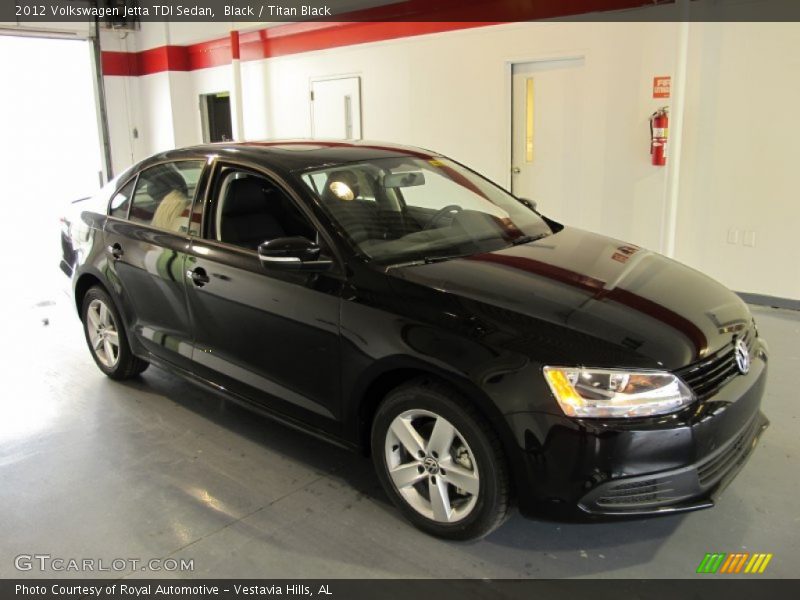 Black / Titan Black 2012 Volkswagen Jetta TDI Sedan