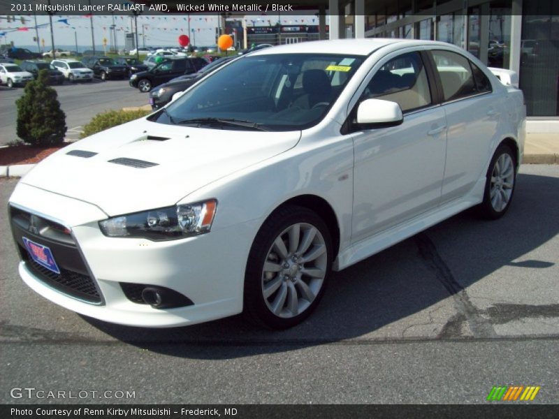 Front 3/4 View of 2011 Lancer RALLIART AWD