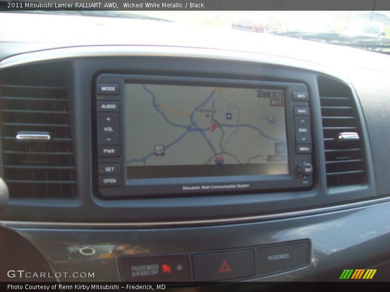 Navigation of 2011 Lancer RALLIART AWD